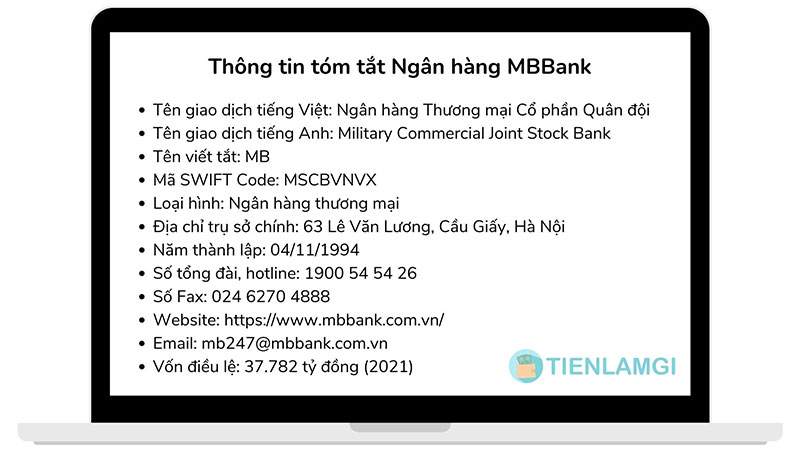 Thông tin tóm tắt Ngân hàng MBBank