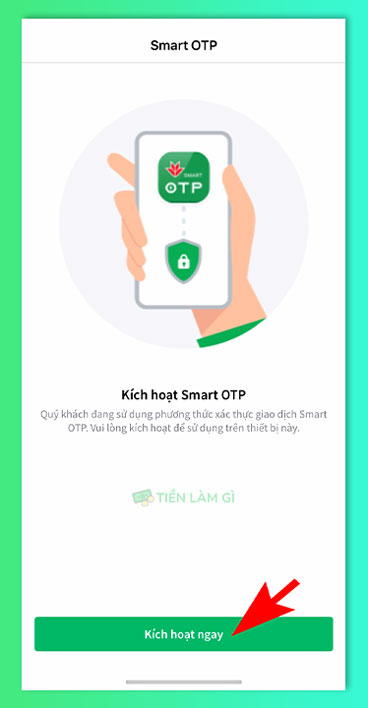 kích hoạt smart otp tài khoản vpbank