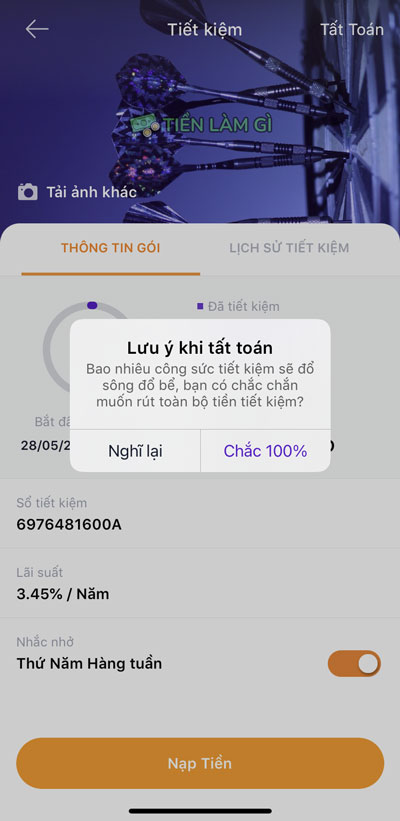 lưu ý khi rút tiền từ savy tpbank