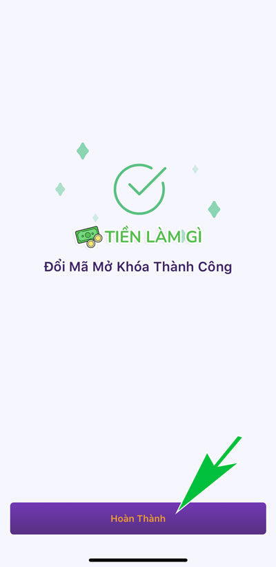 đổi mã mở khóa etoken tpbank thành công